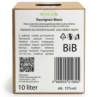 Wekler BIB Sauvignon Blanc [10L]