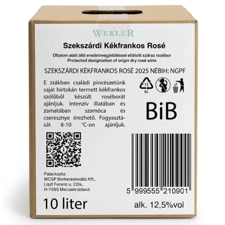 Wekler BIB Kékfrankos Rozé [10L]