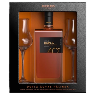 Árpád Dupla Ágyas Kajszibarack Pálinka (DD+2 Tulipán Pohár) [0,5L|40%]