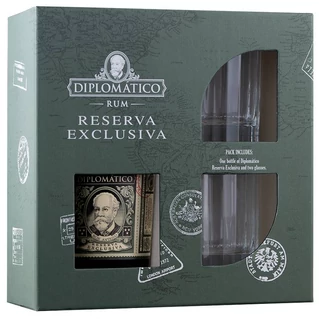 Diplomatico Reserva Exclusiva Rum (DD+2 Pohár) [0,7L|40%]