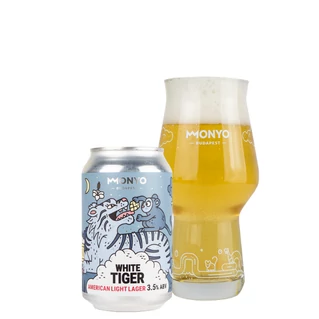 Monyo White Tiger - American Light Lager /Dobozos/ [0,33L|3,5%