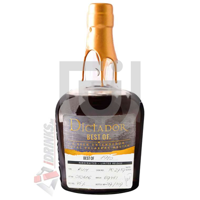 Dictador Rum The Best of 1980 [0,7L|41%]
