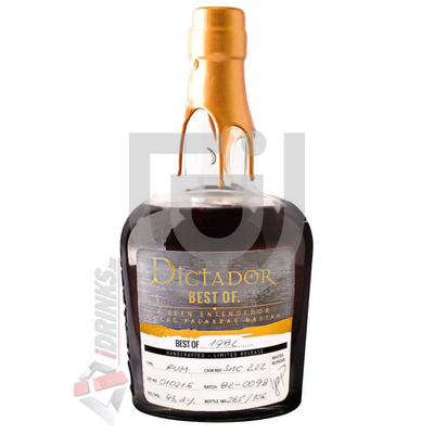 Dictador Rum The Best of 1982 [0,7L|41,2%]