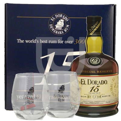 El Dorado 15 Years Rum (DD + 2 Pohár) [0,7L|43%]