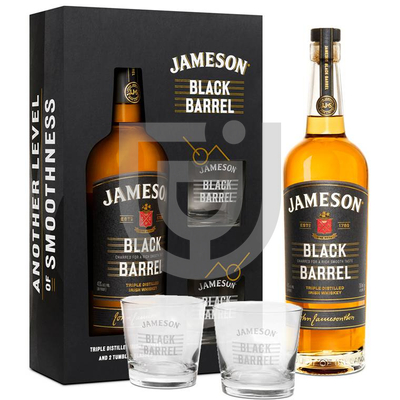 Jameson Black Barrel Whiskey (DD+2 Pohár) [0,7L|40%]