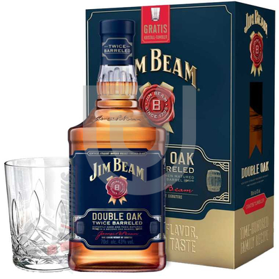 Jim Beam Double Oak Whiskey (DD+Pohár) [0,7L|43%]