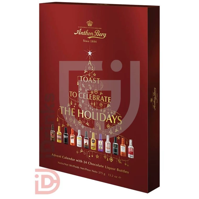 Anthon Berg Alkoholos Csokoládépalackok Adventi Kalendárium [375g]