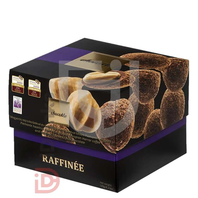 ChocoMe Raffinée Mogyorós Tejcsokoládéval és Harrar Kávéval Bevont Piemonte-i Mogyoró [120g]