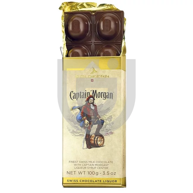 Goldkenn Captain Morgan Rum Likőrrel Töltött Csokoládé [100g]