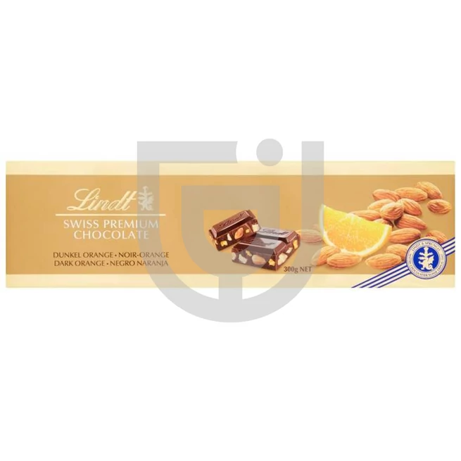 Lindt Gold Dark Mandulás-Narancsos Étcsokoládé [300g]