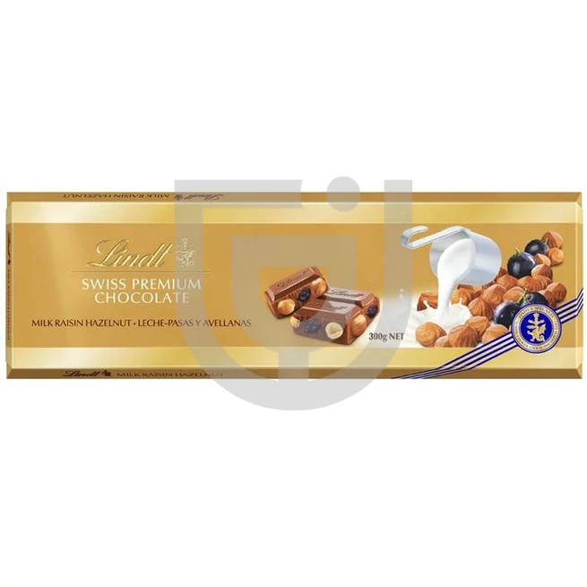 Lindt Gold Mogyorós-Mazsolás Tejcsokoládé [300g]