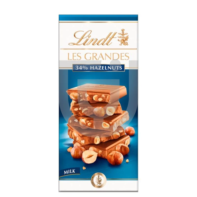 Lindt Les Grandes Milk Hazelnut Tejcsokoládé [150g]