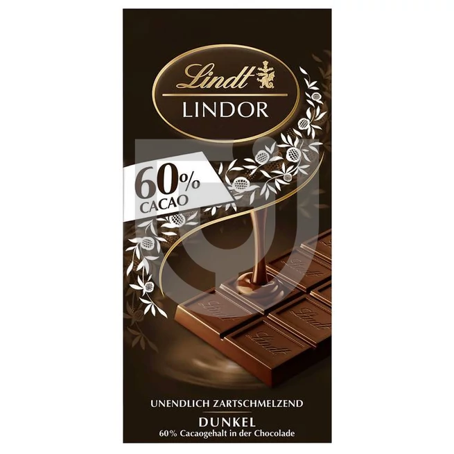 Lindt Lindor Dark 60%-os Táblás Töltött Étcsokoládé [100g]