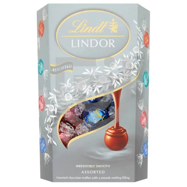 Lindt Lindor Silver Vegyes Csokoládé Golyó Válogatás [200g]