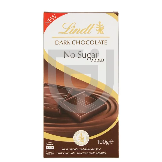 Lindt No Sugar Added Dark Csokoládé [100g]