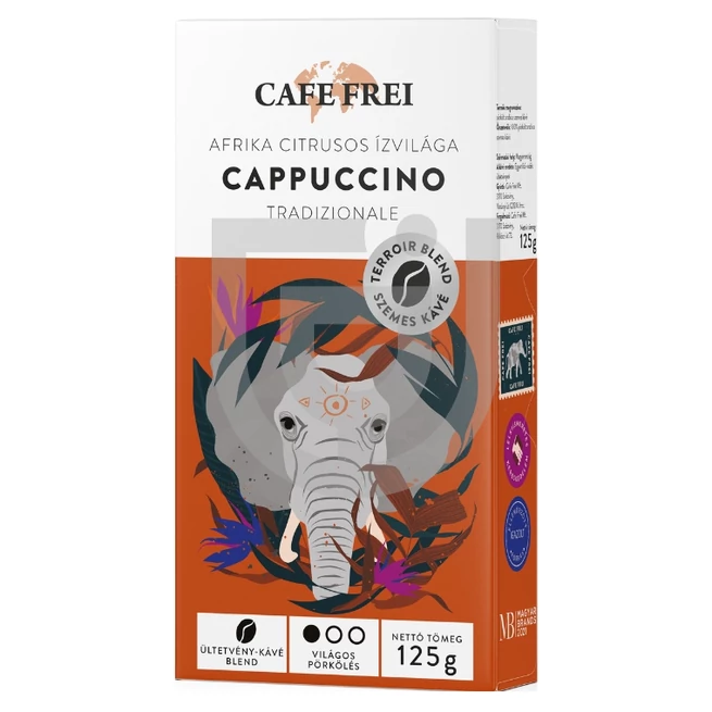 Café Frei Afrika Citrusos Ízvilága Cappuccino Tradizionale Szemeskávé [125g]