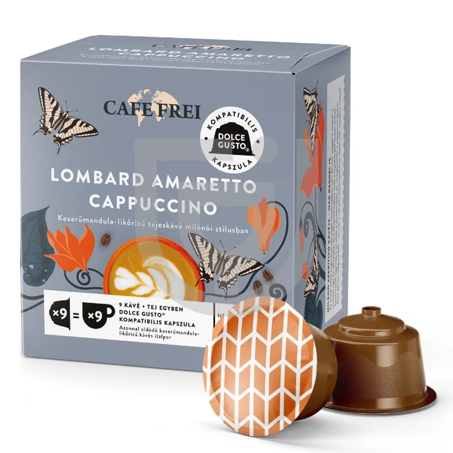 Café Frei Milánói Mandulás-Cappuccino Dolce Gusto Kompatibilis Kávékapszula (9 db) [126g]