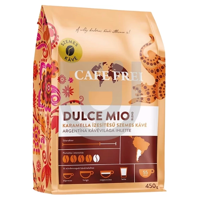Café Frei Dulce Mio Karamella Ízesítésű Szemeskávé [1000g]