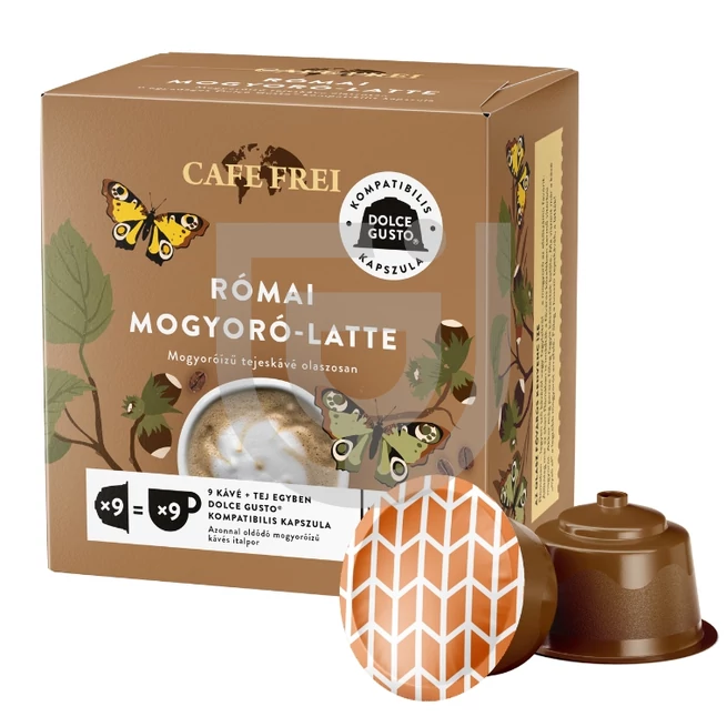 Café Frei Római Mogyoró-Latte Dolce Gusto Kompatibilis Kávékapszula (9 db) [126g]