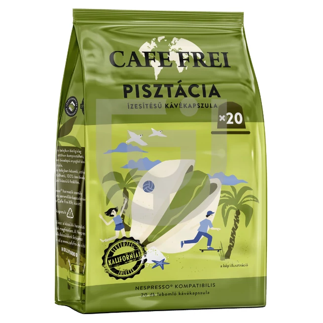 Café Frei Pisztácia Ízesítésű MEGA - Nespresso Kompatibilis Kávékapszula (20 db) [100g] 