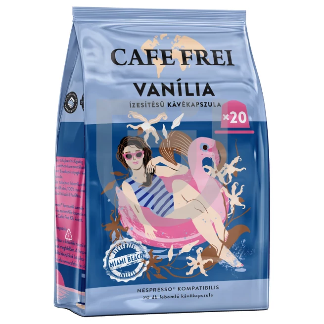 Café Frei Vanília Ízesítésű MEGA - Nespresso Kompatibilis Kávékapszula (20 db) [100g] 