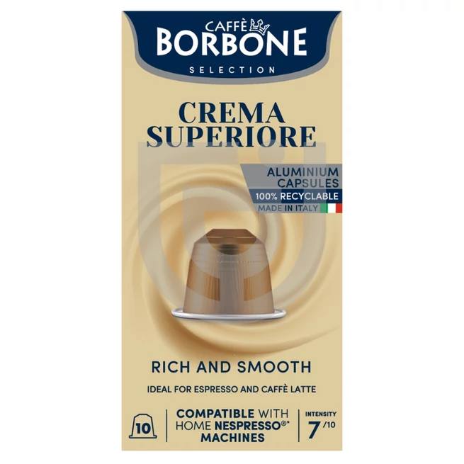 Caffe Borbone Superior Nespresso Kompatibilis Kávékapszula (10 db) [50g]