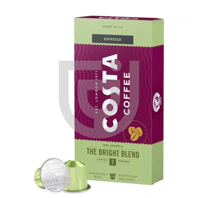 Costa Coffee The Bright Blend Nespresso Kompatibilis Kávékapszula (10 db) [57g]