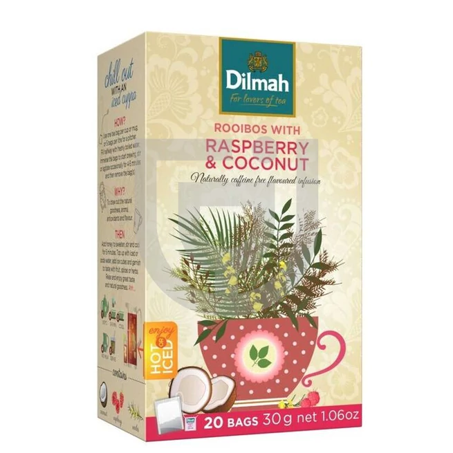 Dilmah Gourmet Málna-Kókusz Rooibos Tea [20 Filter]