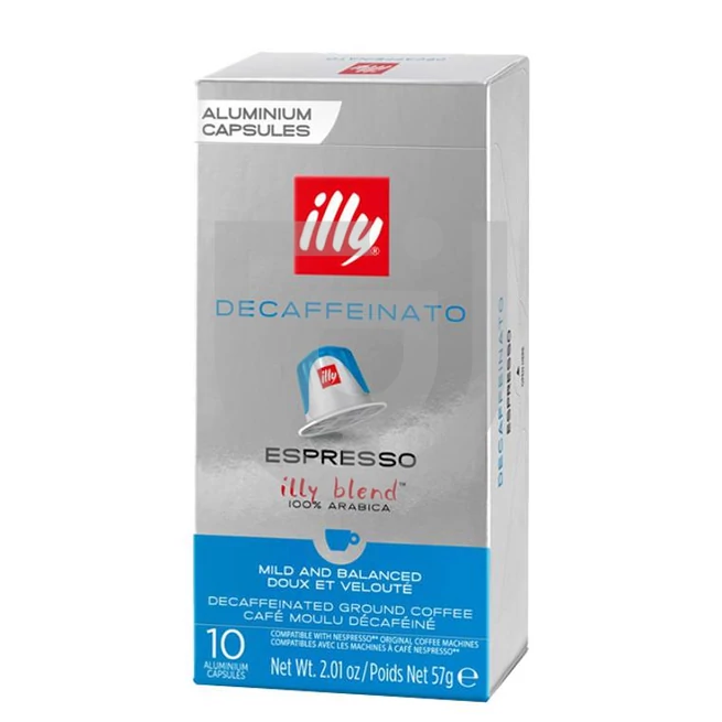 Illy Espresso Decaffeinato Nespresso Kompatibilis Kávékapszula (10 db) [57g]