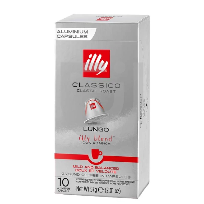 Illy Lungo Classic Nespresso Kompatibilis Kávékapszula (10 db) [57g]