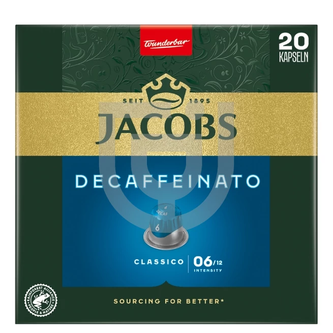 Jacobs Lungo 6 Decaffeinato Nespresso Kompatibilis Kávékapszula (20 db) [104g]