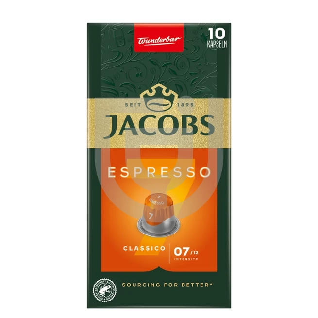 Jacobs Espresso 7 Classico Nespresso Kompatibilis Kávékapszula (10 db) [52g]