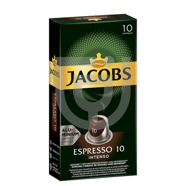 Jacobs Espresso 10 Intenso Nespresso Kompatibilis Kávékapszula (10 db) [52g]