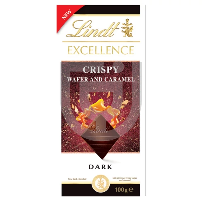 Lindt Excellence Crispy Wafer&Caramel Étcsokoládé [100g]