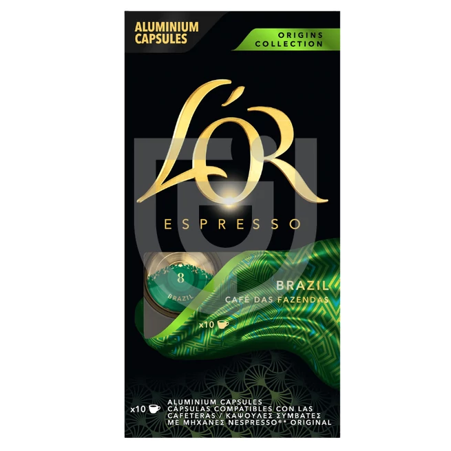 L'Or Brazil Nespresso Kompatibilis Kávékapszula (10 db) [52g] 