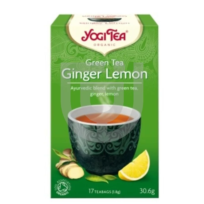 Yogi Tea Gyömbér és Citrom Bio Zöld Tea (Ginger - Lemon) [17 Filter]