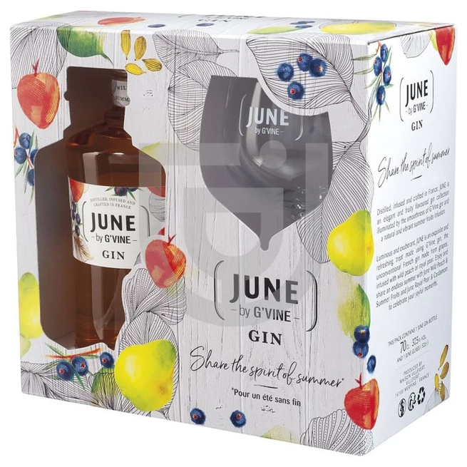 June by G'Vine Wild Peach Gin (DD+Pohár) [0,7L|37,5%]