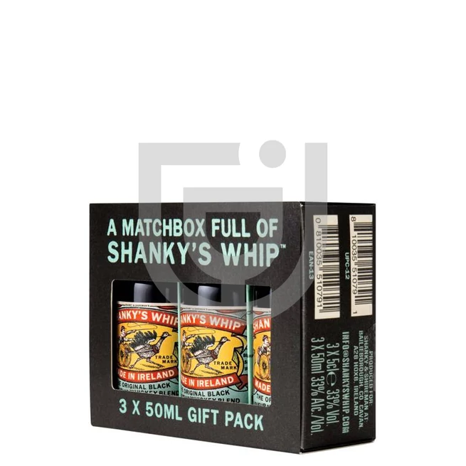 Shanky's Whip Black Irish Whiskey Likőr Matchbox Mini Pack [0,15L|33%]