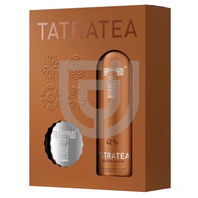 Tatratea Őszibarack-Fehér Tea Likőr (DD+Flaska) [0,7L|42%]