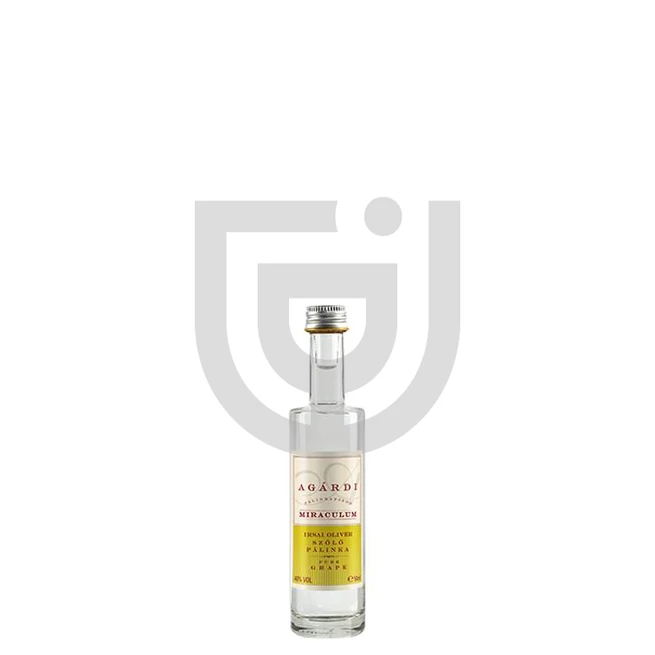 Agárdi Miraculum Irsai Olivér Szőlő Pálinka Mini [0,05L|40%]