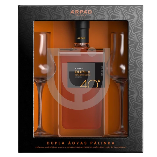 Árpád Dupla Ágyas Szilva Pálinka (DD+2 Tulipán Pohár) [0,5L|40%] 