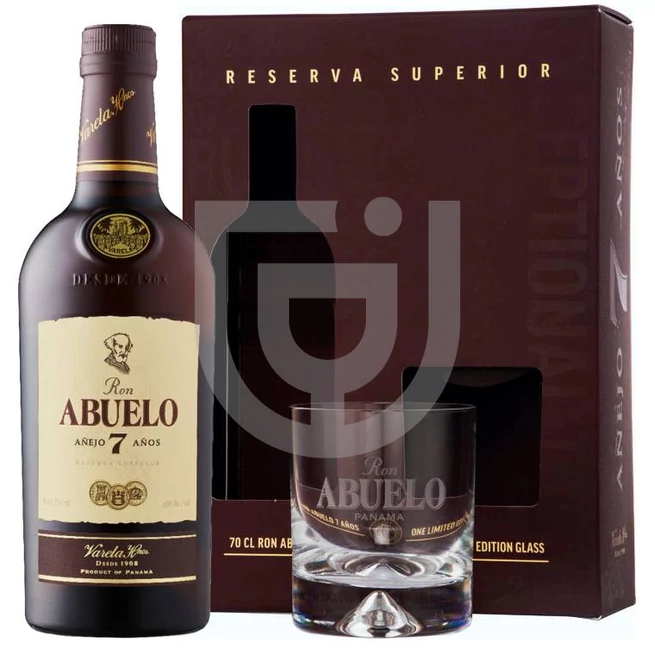 Abuelo 7 Years Rum (DD+Pohár) [0,7L|40%]