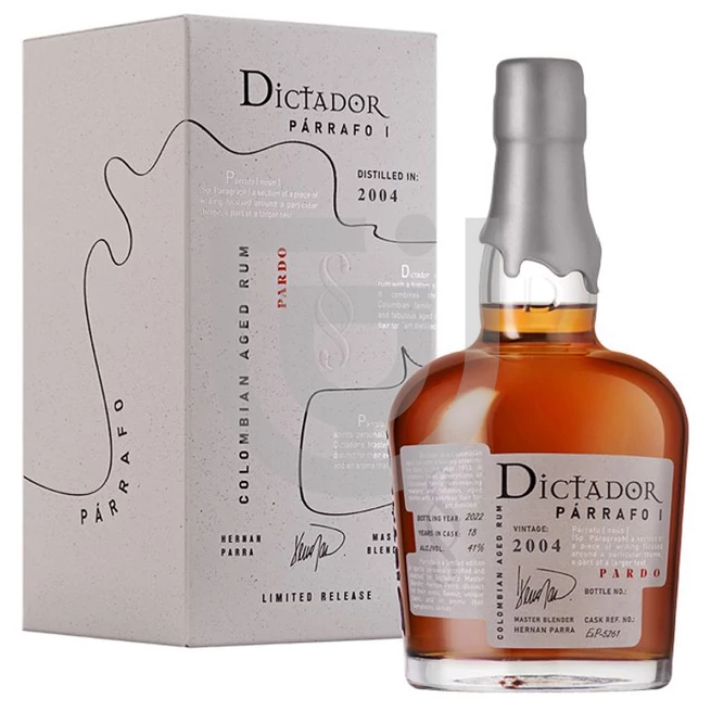 Dictador Parráfo Vintage 2004 Rum [0,7L|41%]