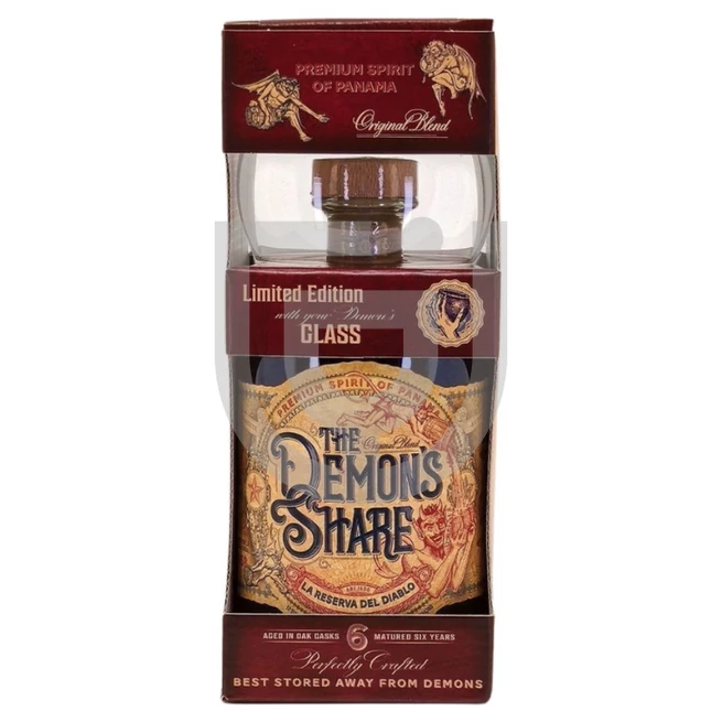 The Demons Share 6 Years Rum (DD+Üvegpohár) [0,7L|40%]