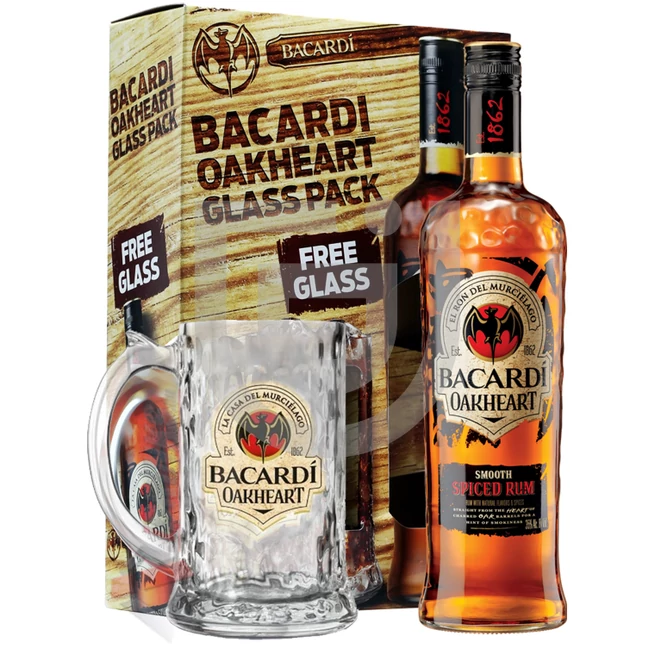 Bacardi Oakheart Rum (DD+Pohár) [0,7L|35%]