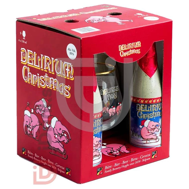 Delirium Christmas 4-es Pack (DD+Pohár) [4*0,33L|10%]