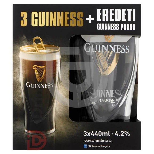 Guinness 3-as Pack (DD+Pohár) [3*0,44L|4,2%]