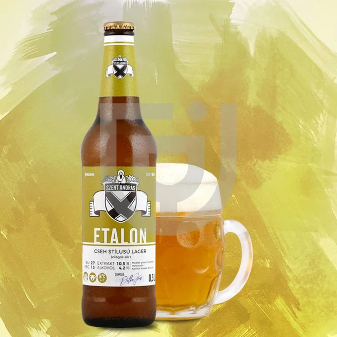 Szent András Etalon Lager Kézműves Sör /Üveges/ [0,5L|4,2%]