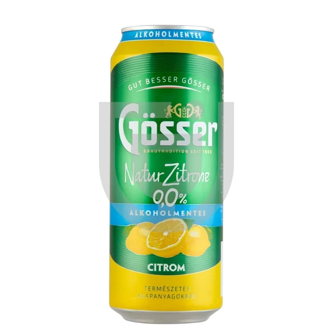 Gösser Natur Zitrone Alkoholmentes /Dobozos/ [0,5L|0%] [24db/pack]