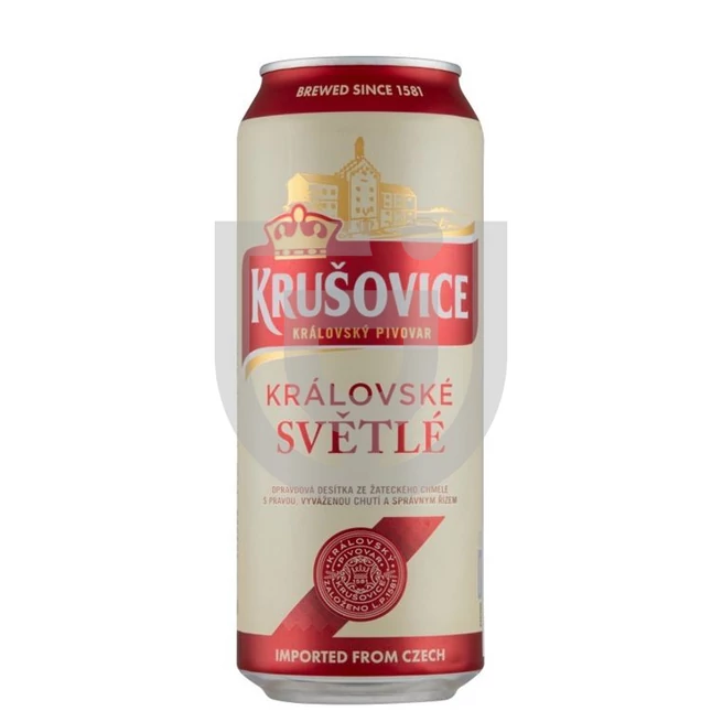 Krusovice Svetlé Világos Import /Dobozos/ [0,5L|4,2%] [24db/pack]
